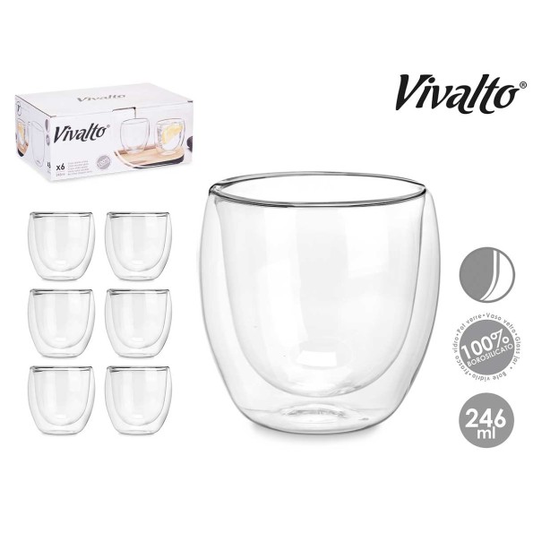 VASO BOROSILICATO AGUA 246 ML 1 UNIDAD