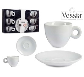 SET 6 TAZAS Y SOPORTE 220 ML BLANCO