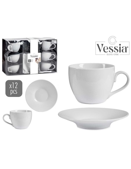 SET 6 TAZAS Y SOPORTE 420ML BLANCO