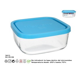 FIAMBRERA CRISTAL CUAD TAPA 34CL 15X15