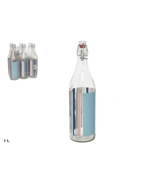 BOTELLA LORY 1L TEXTILE ROSA