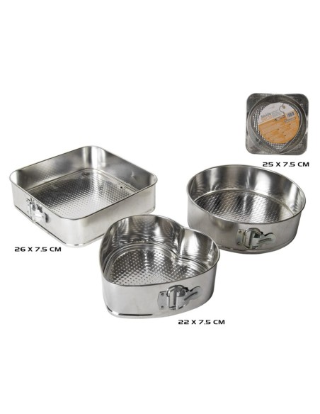 MOLDE HORNO X3 26-25-22 CM MOLDE HORNO X3 26-25-22 CM