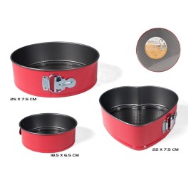 MOLDE HORNO X3 ROJO 25-22-18.5CM