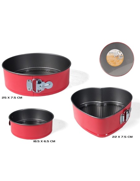 MOLDE HORNO X3 ROJO 25-22-18.5CM