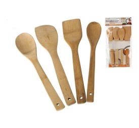 UTENSILIOS COCINA X4 ADONIS BAMBU