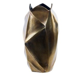 JARRON ALUMINIO 19X19X33 GEOMETRICO ENVEJECIDO