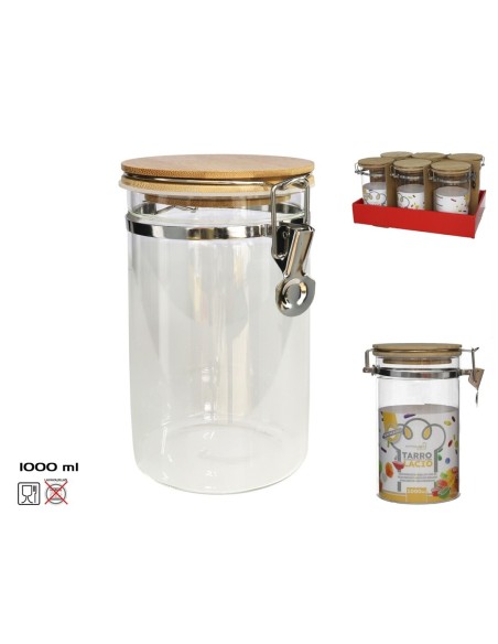 TARRO BOROS. CIERRE/T/BAMBU 1000ML LACIO