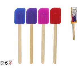 ESPATULA DE SILICONA X4 PCS 4 COL SRT 40