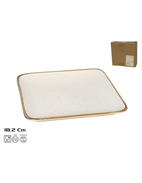 PLATO DYLAN PORCELANA 18,2X18,2X1,9 CM