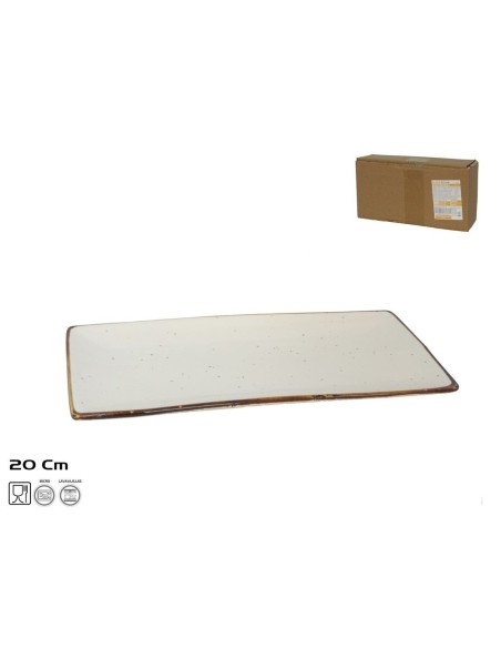 PLATO DYLAN PORCELANA RECTANGULAR 20X11X1,5CM