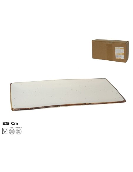 PLATO DYLAN PORCELANA RECTANGULAR 25X13X1,6 CM