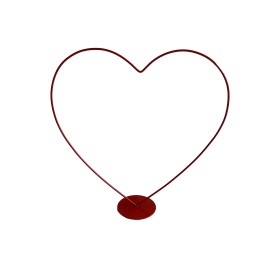 CORAZÓN ROJO SOBRE PEDESTAL D40