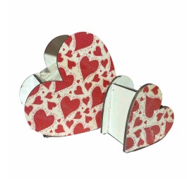 CORAZONES S/2 P15X10 H10-GR25X15 H22 CORAZONES DECORACION