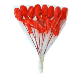 PICK  CORAZÓN  CON CINTA 3,7/35 CM 8 UNIDADES