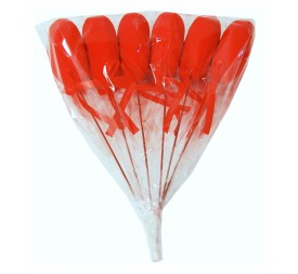 PICK  CORAZÓN 3D 6CM/35 6 UNIDADES