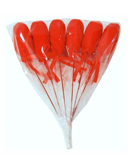 PICK  CORAZÓN 3D 6CM/35 6 UNIDADES