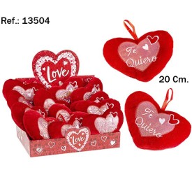 CORAZON TE QUIERO BRILLANTE 20CM.