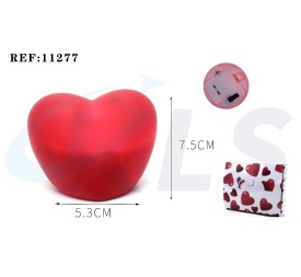 CORAZON PLASTICO CON BASE  LED