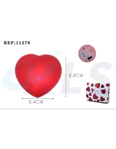 CORAZON PLASTICO LED