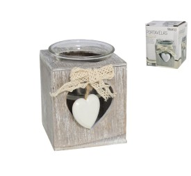 PORTAVELAS X1 CORAZON 7 CM