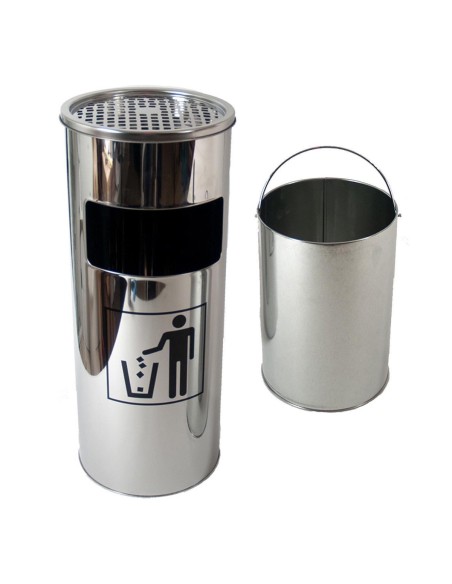 CENICERO/PAPELERA EXTERIOR 24X24X59 17L