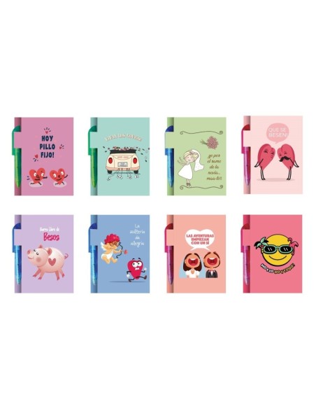 LIBRETA BODAS C/BOLIGRAFO EN BOLSITA SEDA