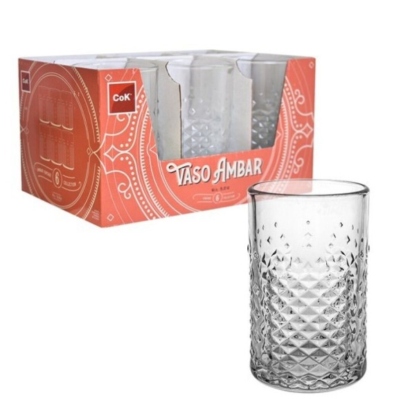 COK VASO AMBAR ALTO 45 cl 1 UNIDAD