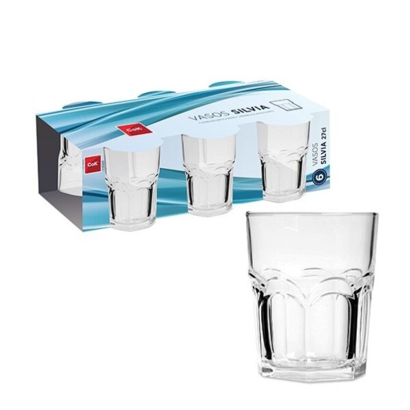 COK VASO SILVIA AGUA 27 cl K9(set 6 unidades )