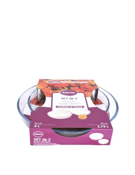 ALORNO SET 2 PCS MOLDE REDONDO 1,75L + 3L CT 6