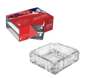 COK CENICERO CUADRADO VIDRIO 100 mm set 2 unidades