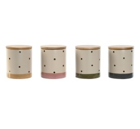 BOTE GRES BAMBU 10X10X11 540ML, TOPITOS 4 SURT.
