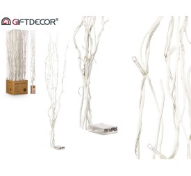 RAMILLETE VARAS BLANCO 30 LEDS 90CM