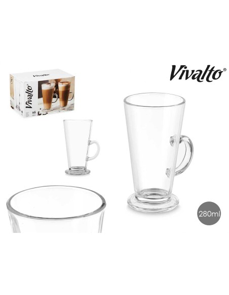 COPA VIDRIO CAFE LATTE 280ML 1 Unidad