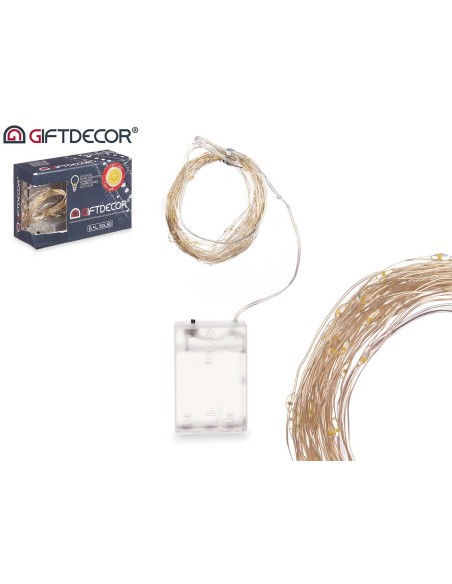 TIRA LED 50 BLANCAS CON CAJA INTERIOR