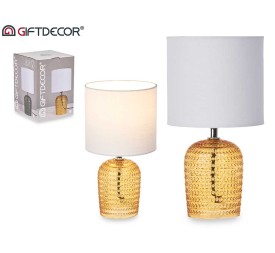 LAMPARA CRISTAL PUNTOS AMBAR