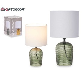 LAMPARA CRISTAL PUNTOS VERDE