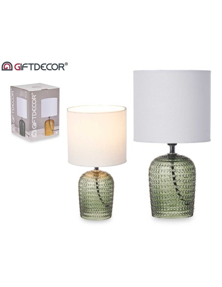 LAMPARA CRISTAL PUNTOS VERDE