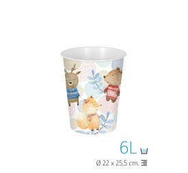 PAPELERA SIN TAPA 6 L. IML BOSQUE