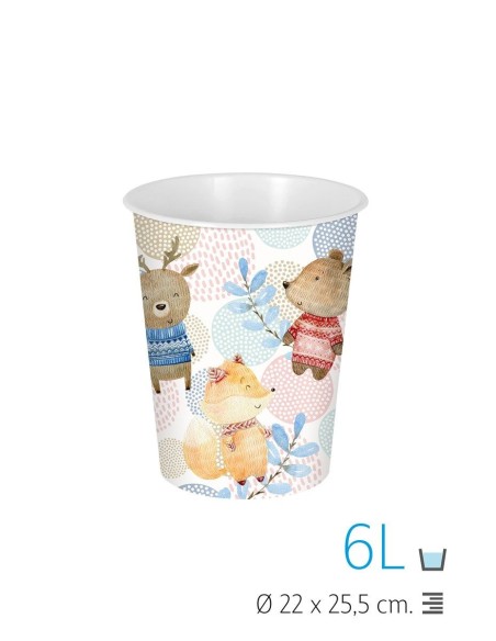 PAPELERA SIN TAPA 6 L. IML BOSQUE