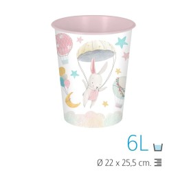 PAPELERA SIN TAPA 6 L. IML CONEJITA