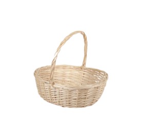 CESTA SETAS 41X30X37CM -  NATURAL OVAL