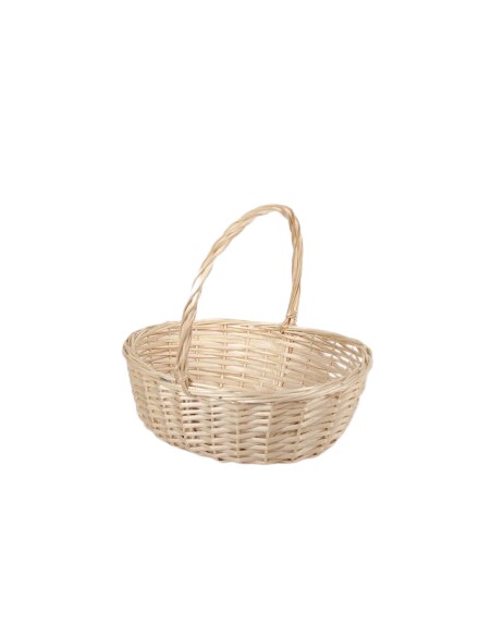 CESTA SETAS 41X30X37CM -  NATURAL OVAL