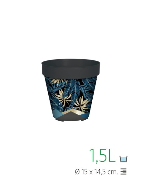 MACETA LISA 15 CM IML SELVA GOLD