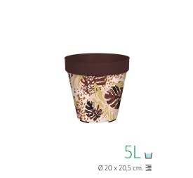 MACETA LISA 20 CM IML ANIMAL PRINT FLORAL