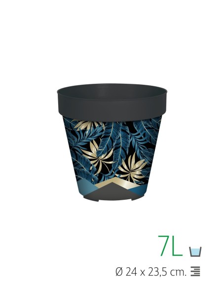 MACETA LISA 24 CM IML SELVA GOLD