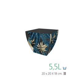 MACETA CUADRADA 20 CM IML SELVA GOLD