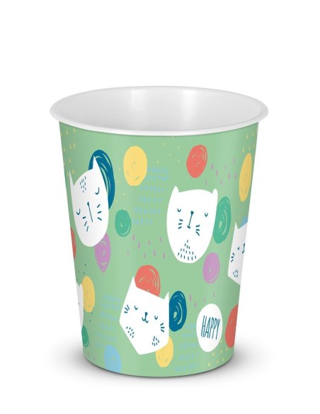 PAPELERA SIN TAPA 6 L. IML HAPPY CATS