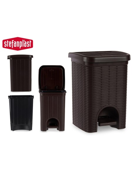 PAPELERA ELEGANCE PEQ 6L CHOCOLATE