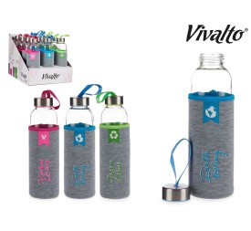 BOTELLA NEOPRENO CRISTAL COL ETIQUETA 500ML SURT 3