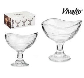 COPA VIDRIO HELADO CON PIE RAYAS180ML (1Unid)